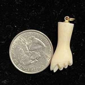 Vintage Ivory Bone Pendant
